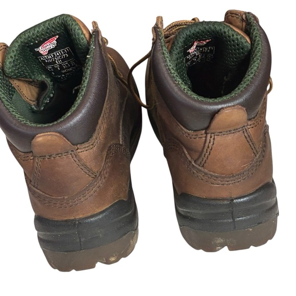 Red Wing 2340 Steel Toe Work Boots Women’s Sz 5.5 Brown Leather Slip Resistant - Picture 7 of 8